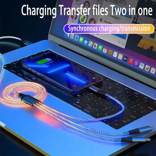 Ultra-Charge 6A Fast Charging 3 in 1 Cable